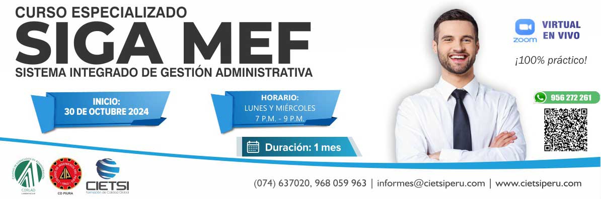 CURSO ESPECIALIZADO SIGA MEF 2DA EDICIÓN 2024